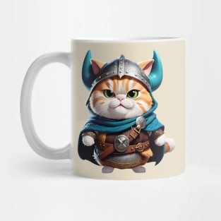 Cute Viking warrior cat Mug